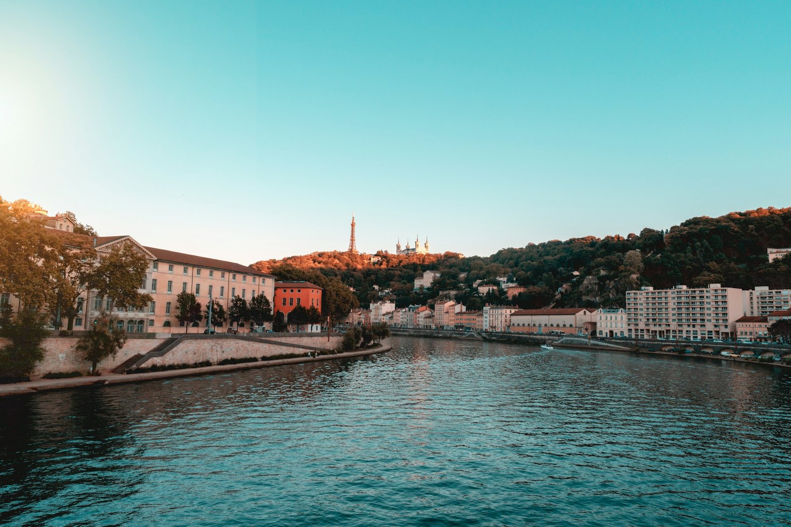 Les quais de Saône à Lyon
